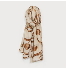 CARACOL CARACOL FOULARD LEGER IMPRIME FLEURS LUREX 6218/BGE