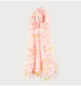 CARACOL CARACOL FOULARD LEGER IMPRIME BOUQUET PONPOMS 6201/ROS