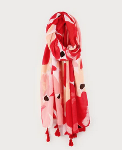 CARACOL CARACOL FOULARD LEGER IMPRIME BOUQUET FLORAL 6199/RED