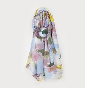 CARACOL CARACOL FOULARD LEGER IMPRIME BOUQUET FLORAL 6199/PUR