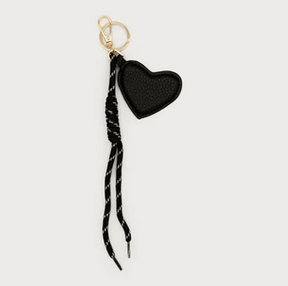 CARACOL CARACOL PORTE CLE COEUR CORDE NAUTIQUE 5069/BLK/G
