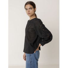 INDI AND COLD INDI AND COLD 25H TOP BRODERIE FLEURS NOIR