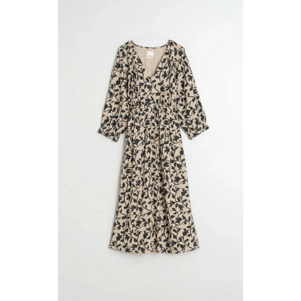 INDI AND COLD INDI AND COLD 25H ROBE CINTREE MOTIFS SABLE/NOIR