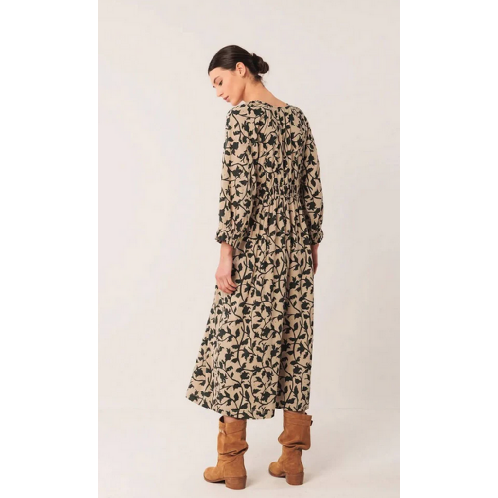 INDI AND COLD INDI AND COLD 25H ROBE CINTREE MOTIFS SABLE/NOIR