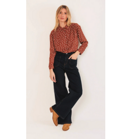 INDI AND COLD INDI AND COLD 25H CHEMISE PLISSEE POIS TERRACOTTA