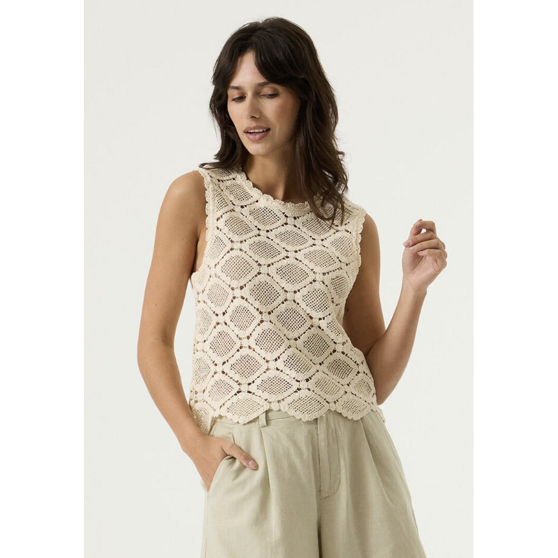 GARCIA GARCIA 26E HAUT CROCHET BEIGE