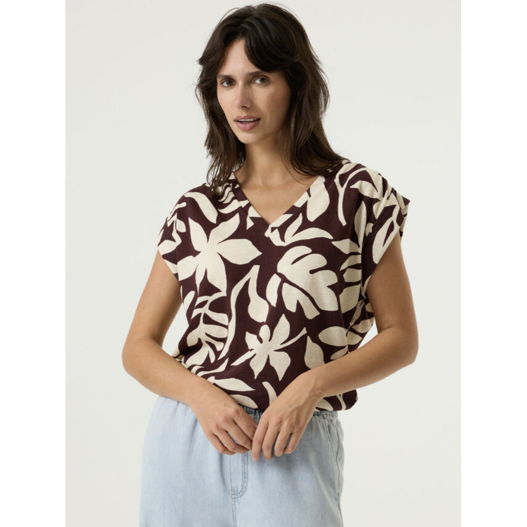 GARCIA GARCIA 26E TSHIRT MOTIFS BRUN