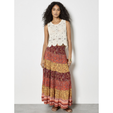 APRICOT APRICOT 26E JUPE PATCHWORK ORANGE