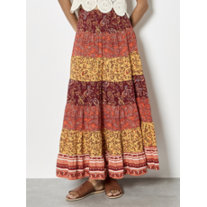 APRICOT APRICOT 26E JUPE PATCHWORK ORANGE