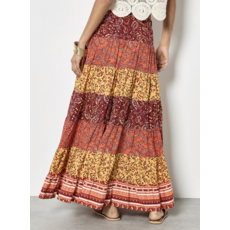 APRICOT APRICOT 26E JUPE PATCHWORK ORANGE