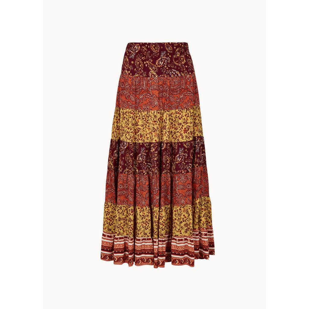 APRICOT APRICOT 26E JUPE PATCHWORK ORANGE