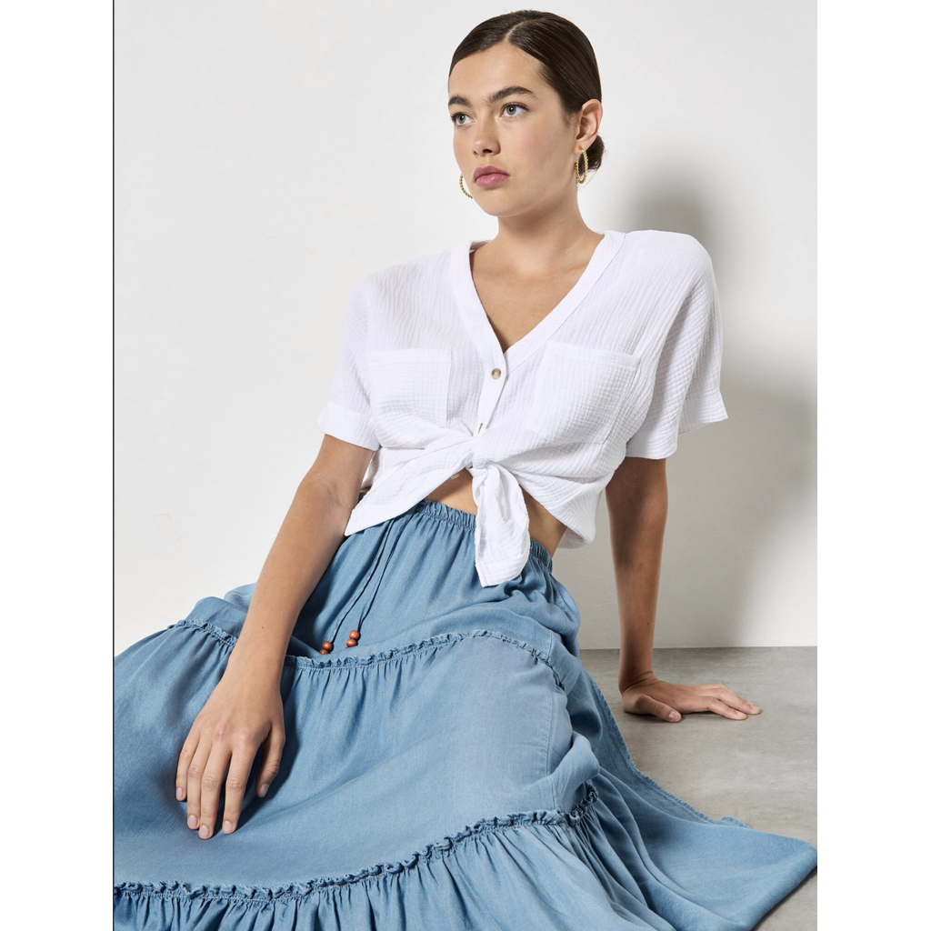 APRICOT APRICOT 26E JUPE DENIM BLUE