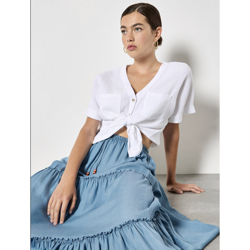 APRICOT APRICOT 26E JUPE DENIM BLUE