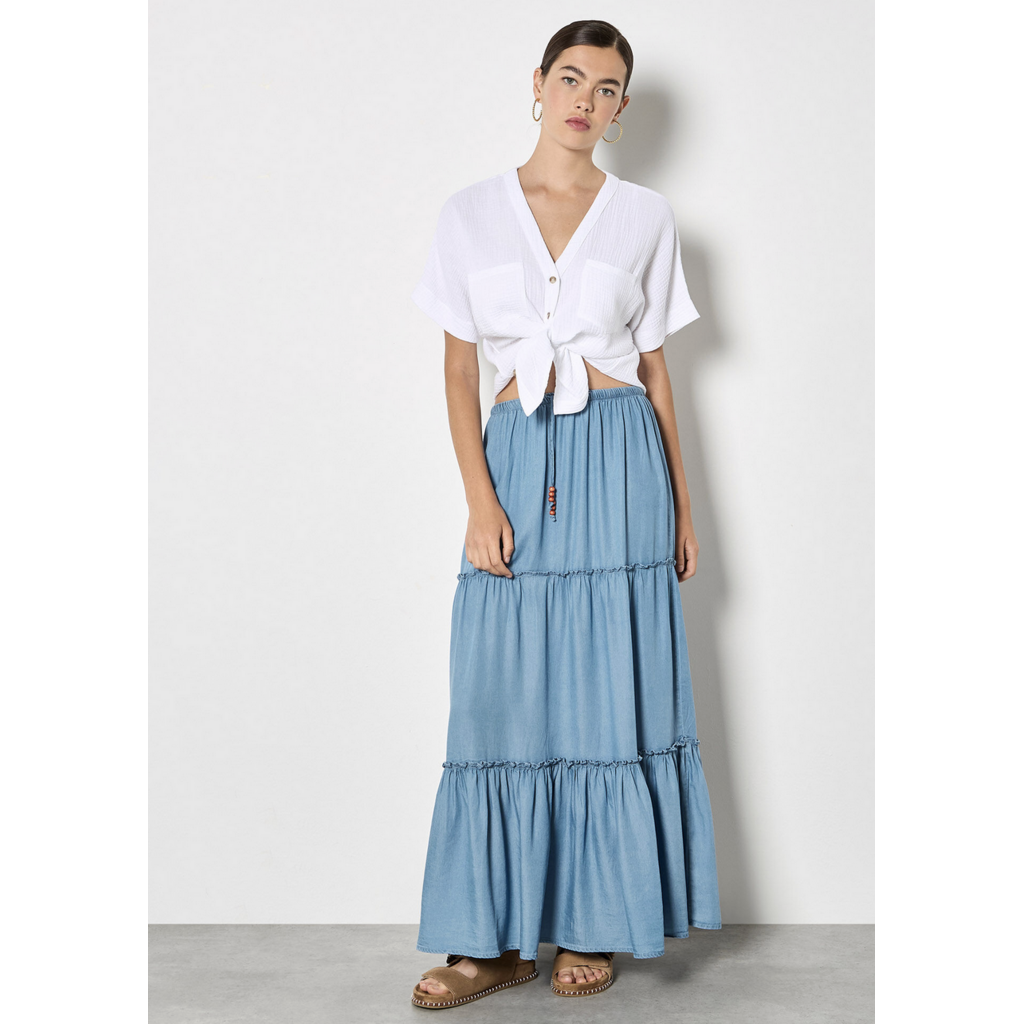 APRICOT APRICOT 26E JUPE DENIM BLUE