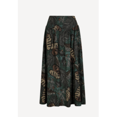 APRICOT APRICOT 26E JUPE MAXI PALM PRINT GREEN