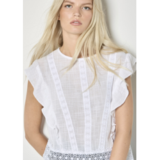 APRICOT APRICOT 26E HAUT LACE TRIM WHITE