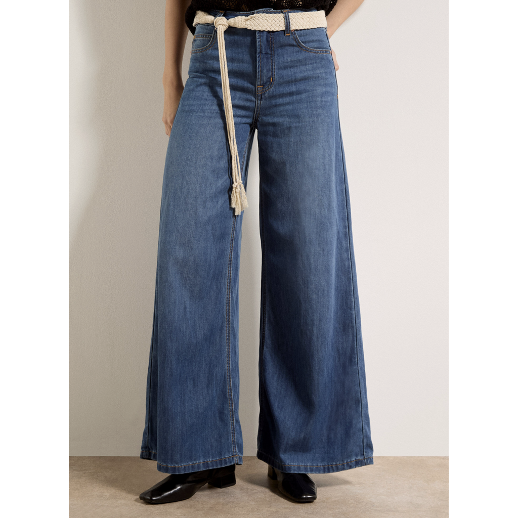 APRICOT APRICOT 26E PANTALON ZANA WIDE LEG PREMIUM BLUE