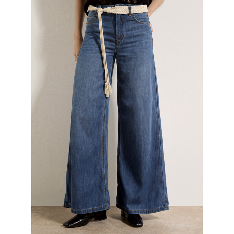 APRICOT APRICOT 26E PANTALON ZANA WIDE LEG PREMIUM BLUE