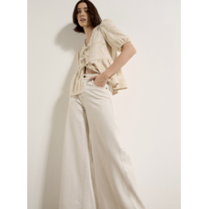 APRICOT APRICOT 26E PANTALON ZANA WIDE LEG DENIM STONE