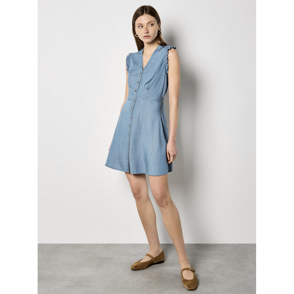 APRICOT APRICOT 26E ROBE BUTTON DOWN BLUE