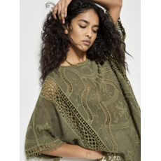 APRICOT APRICOT 26E HAUT CROCHET COTON KAKI