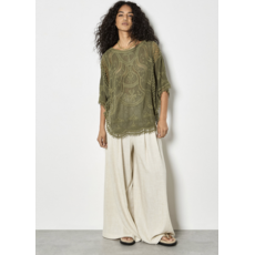 APRICOT APRICOT 26E HAUT CROCHET COTON KAKI