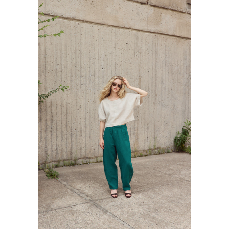 EVE GRAVEL EVE GRAVEL 26E PANTALON JACKY EMERAUDE