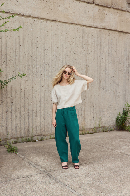 EVE GRAVEL EVE GRAVEL 26E PANTALON JACKY EMERAUDE