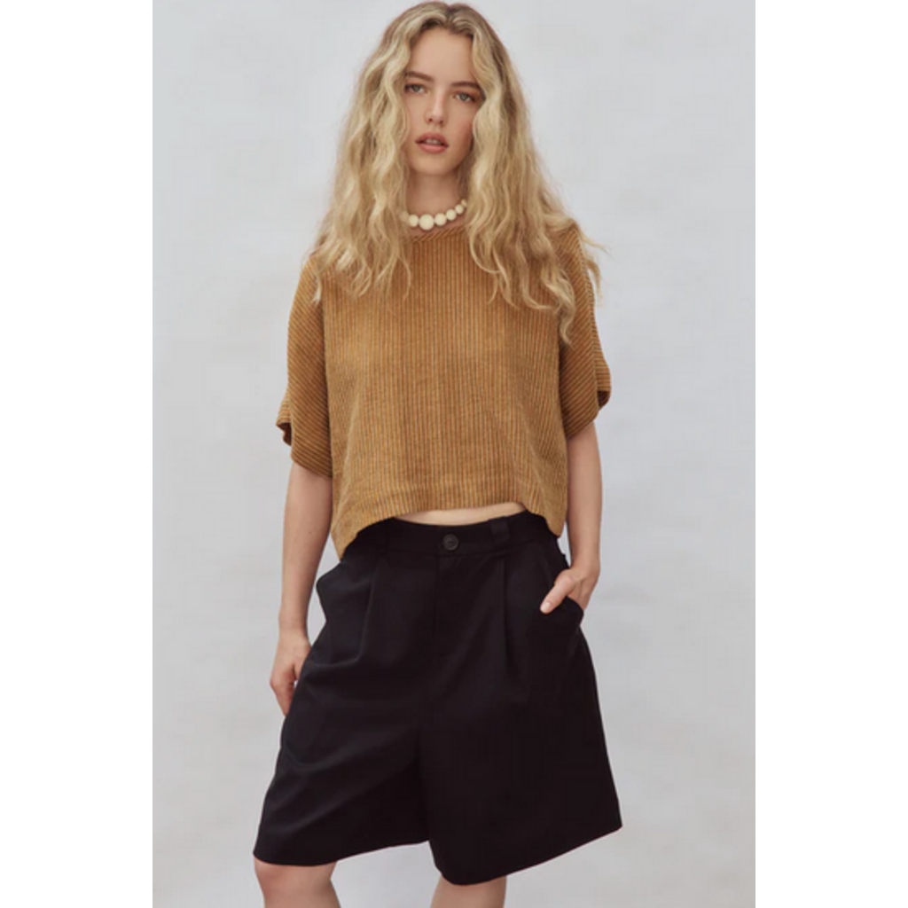 EVE GRAVEL EVE GRAVEL 26E HAUT STEVEN RAYURE OCRE