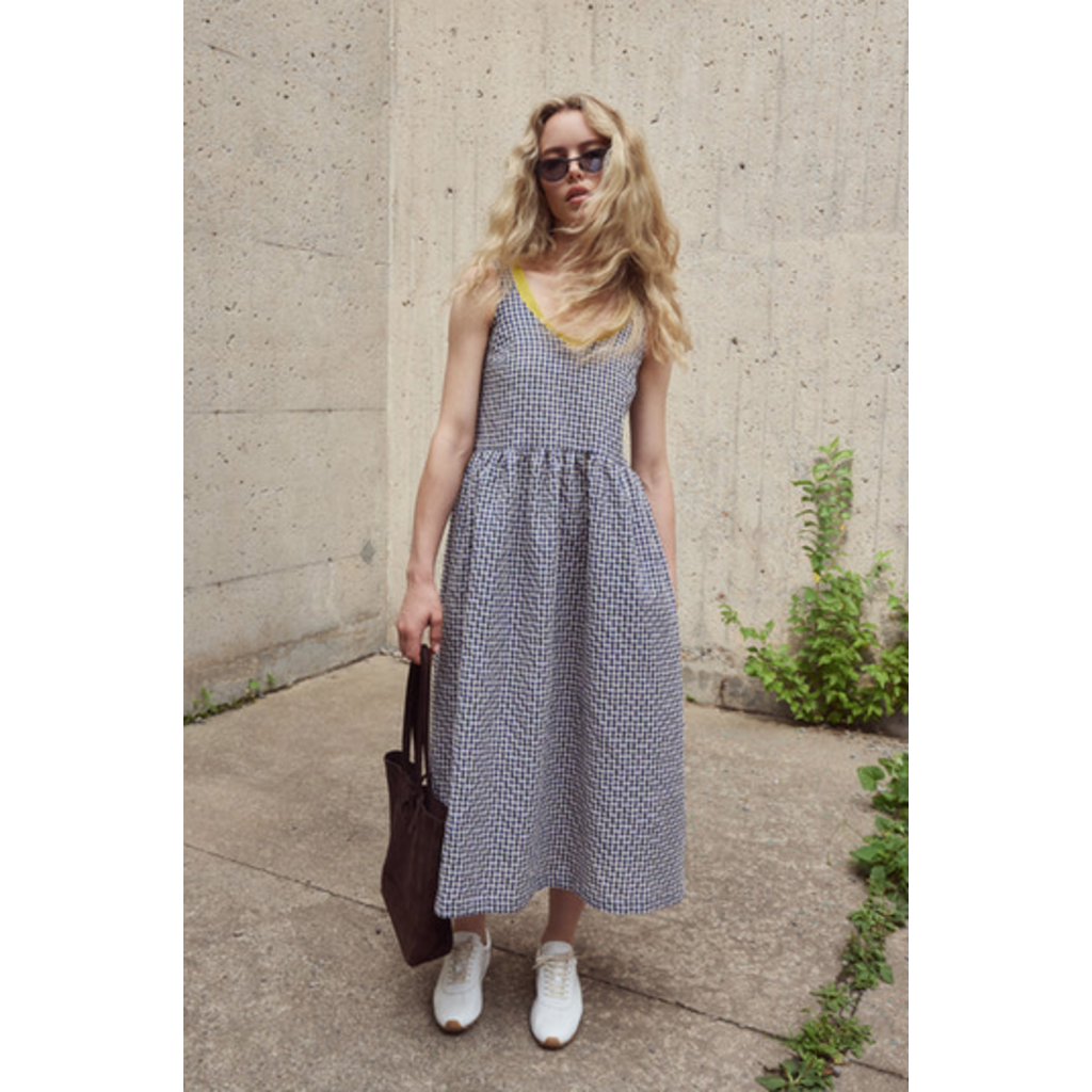 EVE GRAVEL EVE GRAVEL 26E ROBE GLINDA BLEU MAUVE