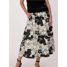 GABBY ISABELLA GABBY ISABELLA ROBE 26E JUPE EMBROIDERY BLACK FLOWER