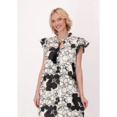 GABBY ISABELLA GABBY ISABELLA ROBE 26E ROBE EMBROIDERY BLACK FLOWER