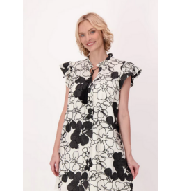 GABBY ISABELLA GABBY ISABELLA ROBE 26E ROBE EMBROIDERY BLACK FLOWER