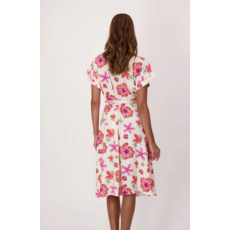 SPANNER SPANNER ROBE 26E ROBE MOTIFS FLEURS MAGENTA