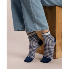 BLEU FORÊT BLEU FORET SOCQUETTE FIL ECOSSE VICHY AMIRAL