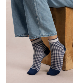 BLEU FORÊT BLEU FORET SOCQUETTE FIL ECOSSE VICHY AMIRAL