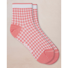 BLEU FORÊT BLEU FORET SOCQUETTE FIL ECOSSE VICHY ROSE