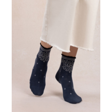 BLEU FORÊT BLEU FORET SOCQUETTE FANTAISIE BANDANA JEAN