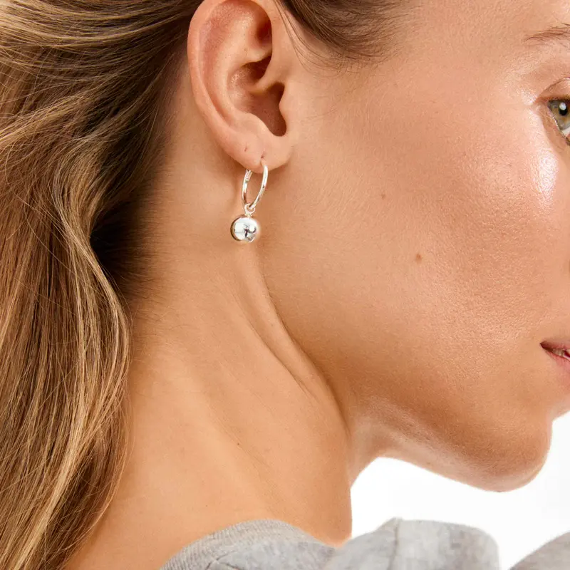 PILGRIM PILGRIM 102616003 AIR EARRINGS SILVER PLATED