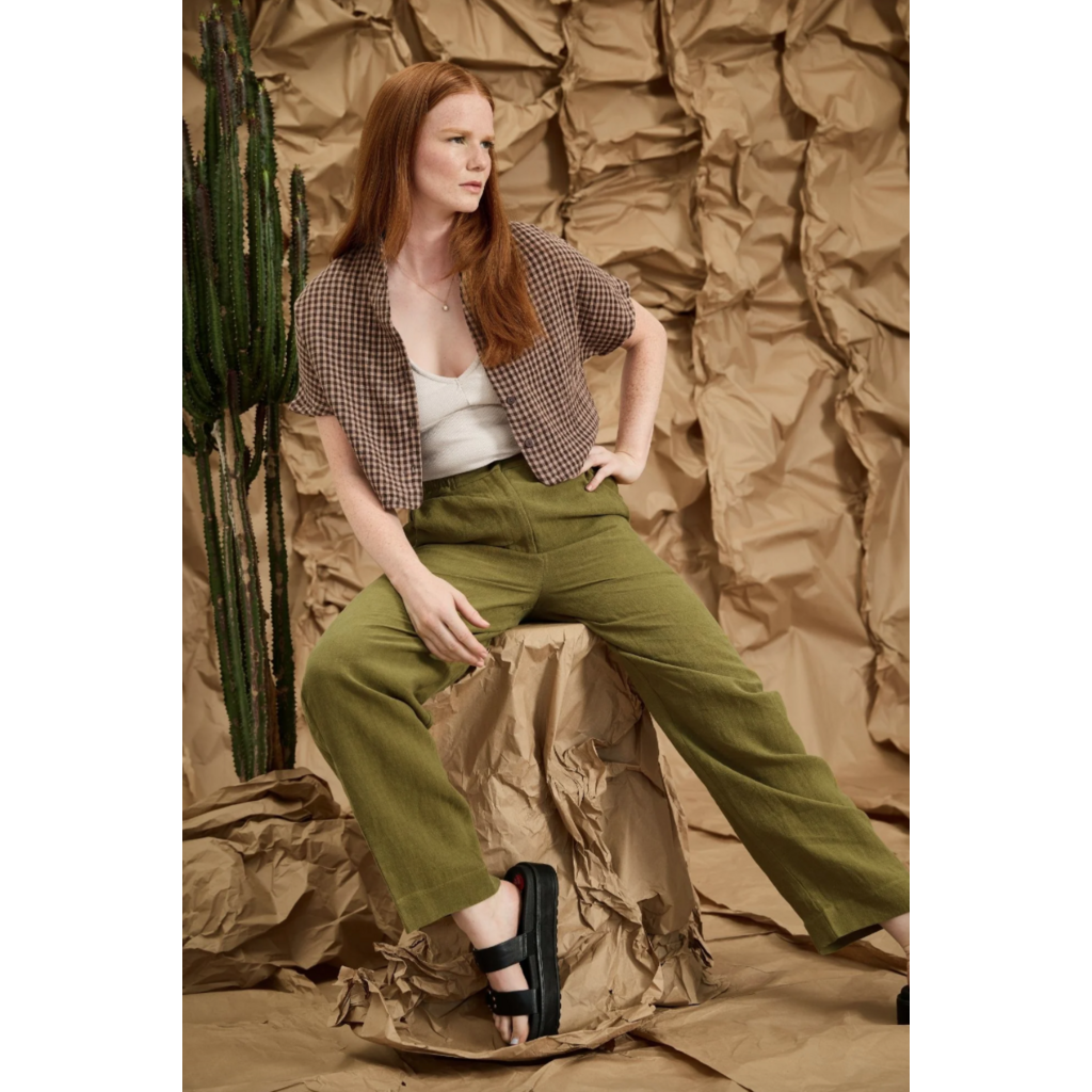 MELOW DESIGN MELOW 26E CHEMISE MARIE EVE VICHY ESPRESSO