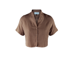 MELOW DESIGN MELOW 26E CHEMISE MARIE EVE VICHY ESPRESSO