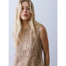 MELISSA NEPTON MELISSA NEPTON 26E HAUT DALI AJOURE CAFE