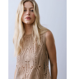 MELISSA NEPTON MELISSA NEPTON 26E HAUT DALI AJOURE CAFE