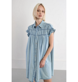 MOLLY BRACKEN MOLLY BRACKEN  ZPL115EE ROBE BLEUDENIM