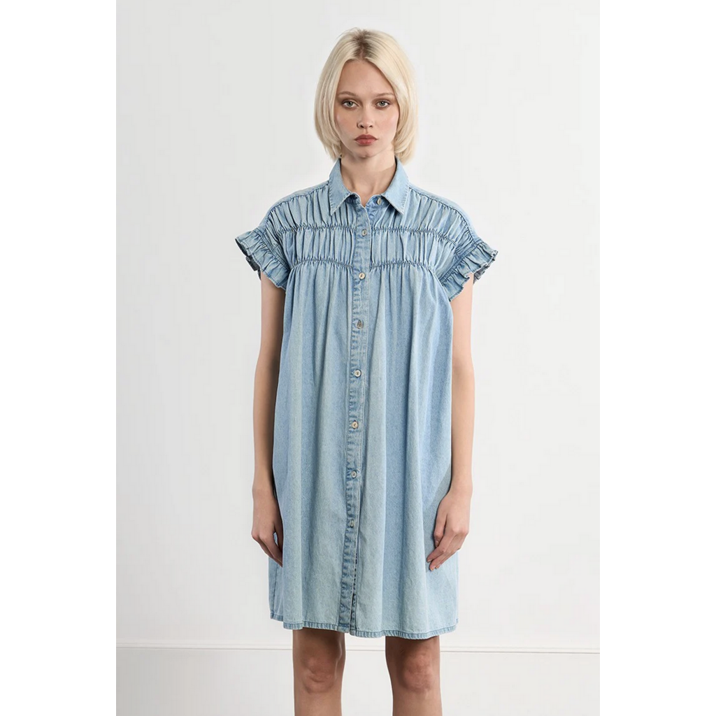 MOLLY BRACKEN MOLLY BRACKEN  ZPL115EE ROBE BLEUDENIM