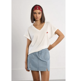 MOLLY BRACKEN MOLLY BRACKEN  LAL660EP TEE ECRU