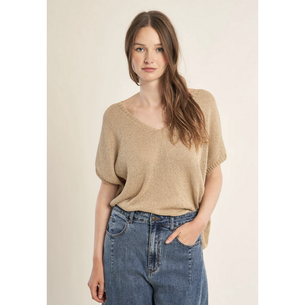 MOLLY BRACKEN MOLLY BRACKEN  LA1976EP SWEATER ECRU