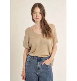 MOLLY BRACKEN MOLLY BRACKEN  LA1976EP SWEATER ECRU