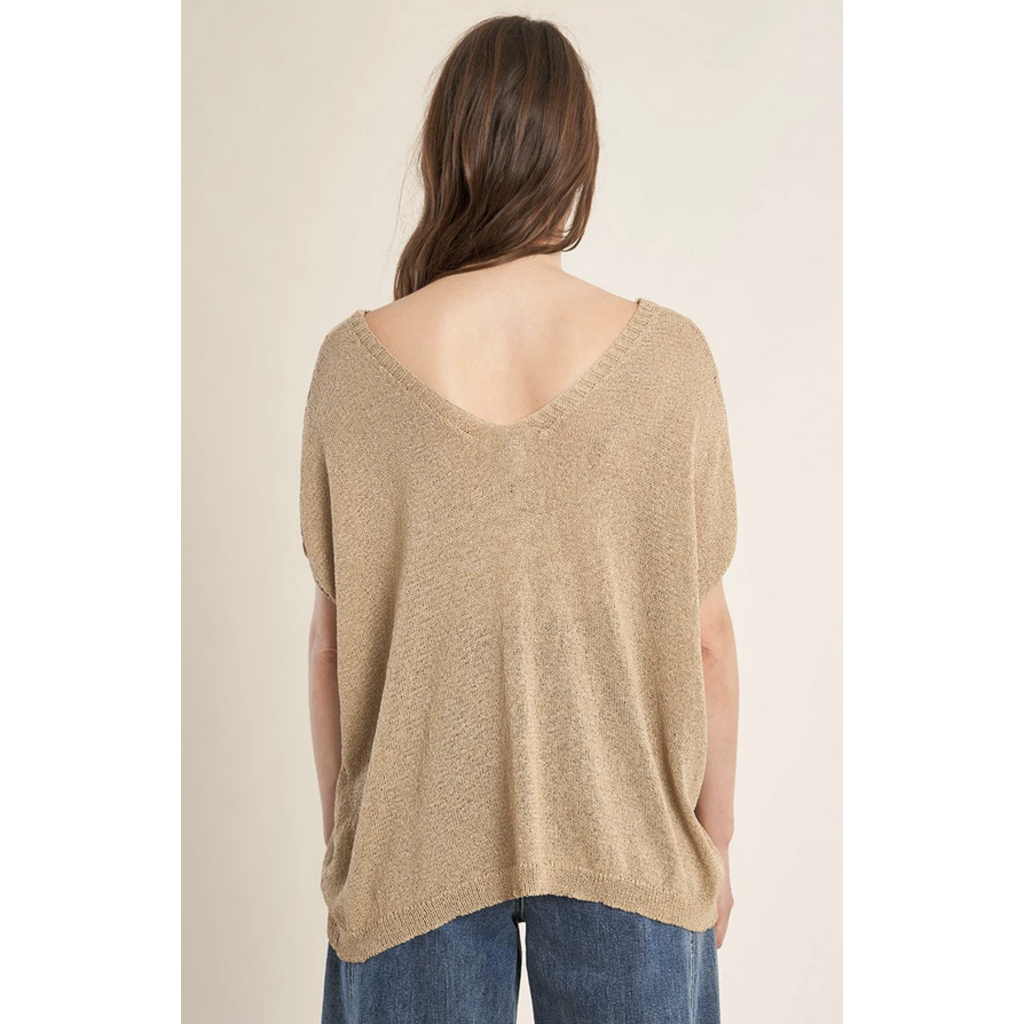 MOLLY BRACKEN MOLLY BRACKEN  LA1976EP SWEATER ECRU