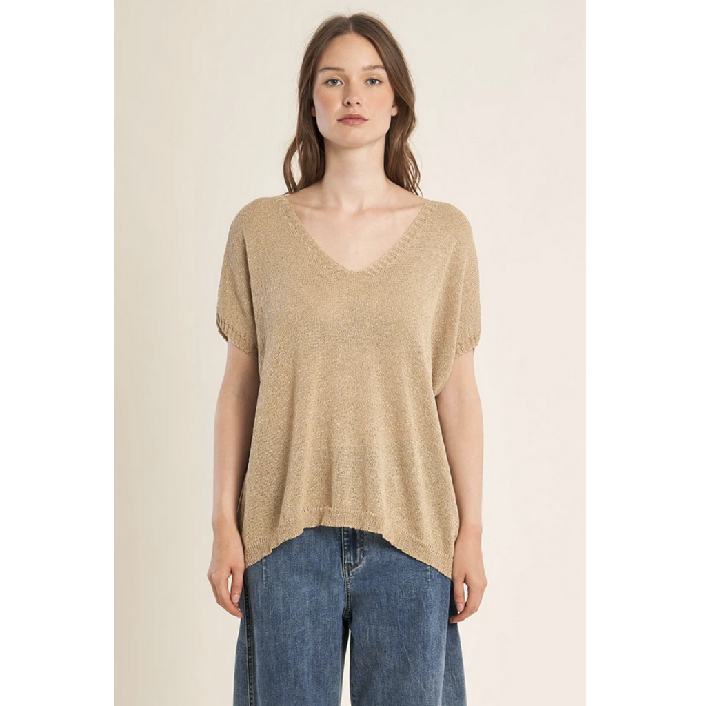 MOLLY BRACKEN MOLLY BRACKEN  LA1976EP SWEATER ECRU